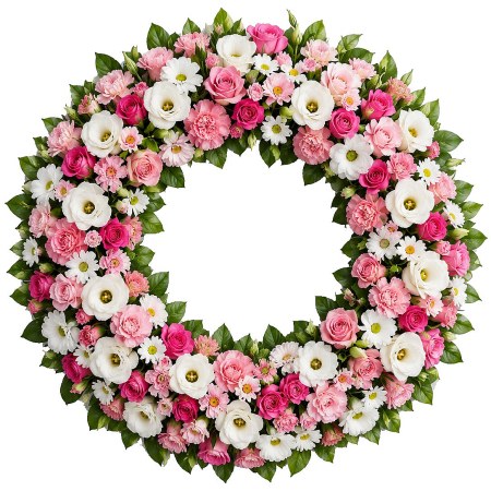Bright Floral Wreath for a Lady